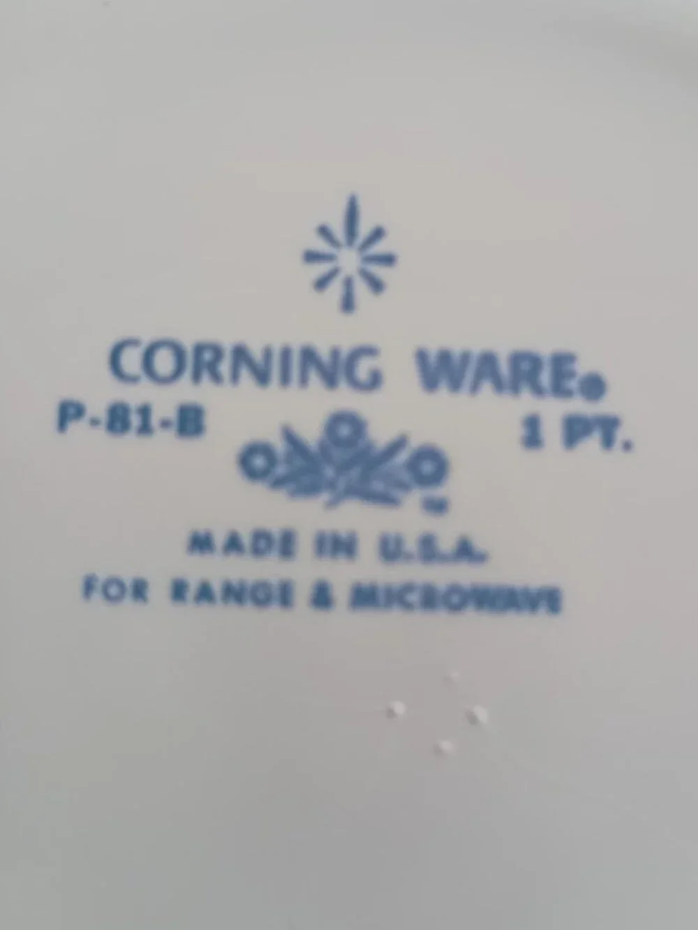 Vintage La Sauge Corning Ware P-81-B, 1 Pint Saucepan